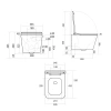 Унітаз підвісний Qtap Tern Ultra Quiet 520×345×325 мм, Marble, з сидінням Slim Duroplast / Soft-close / Quick Release