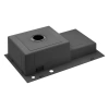 Фото Кухонна мийка Kroner KRP Schwarze - 7848LHM PVD (3.0/1.0 мм) крило праворуч