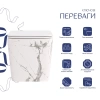 Унітаз підвісний у кольорі мармур 490x365x325 мм з сидінням з мікроліфтом Slim Duroplast Qtap Tern