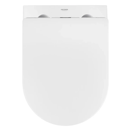 Унітаз підвісний безобідковий Kroner Harz WHI523632 RIMLESS з сидінням (KH523632WHIR)
