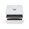Тумба підвісна Qtap Virgo 700х476х469 White/Whitish oak зі стільницею