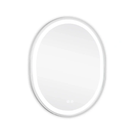 Дзеркало Qtap Gemini 800х700 з LED-підсвічуванням Touch, з антизапотіванням, з димером, рег. темп. кольору (3000-6500K)