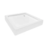 Фото Душова кабіна Lidz Wawel SC80x80.SAT.LOW.GR, скло тоноване 4 мм + душовий піддон Lidz ST80x80х14