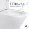 Унітаз підлоговий Qtap Virgo Ultra Quiet безобідковий з сидінням Soft-close WHITE