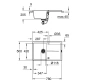 Фото Композитна мийка 78 см GROHE K-SERIES K 400