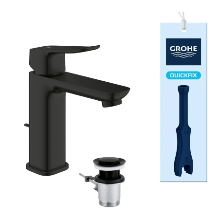 Фото Змішувач для раковини Grohe QuickFix Dice M-Size з донним клапаном