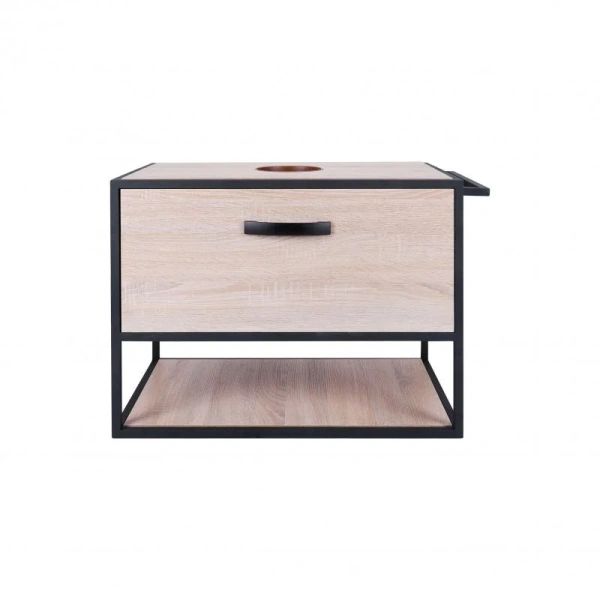 Тумба підвісна Qtap Taurus 700х476х469 Whitish oak зі стільницею