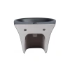 Раковина підвісна моноблок Qtap Virgo 550х430х400 Matt black з донним клапаном