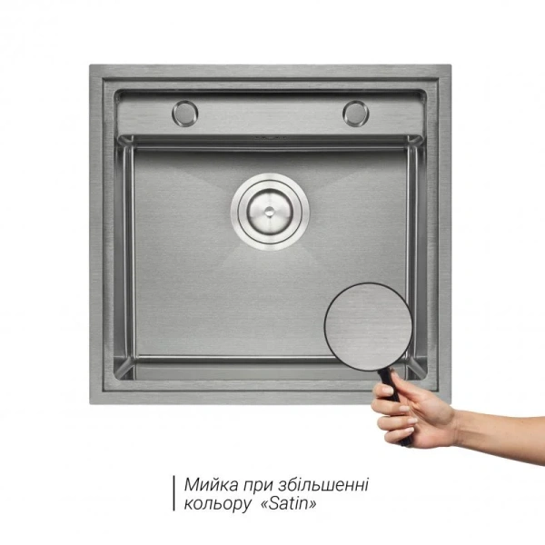Фото Кухонна мийка Qtap D5249 Satin 3.0/1.2 мм