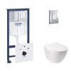 Набір унітаз з сидінням Qtap Jay + інсталяція Grohe Rapid SL