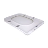 Сидіння для унітаза підлогового (Aries) 445×360×30 мм, White, з мікроліфтом? Slim Duroplast, Quick Release Qtap