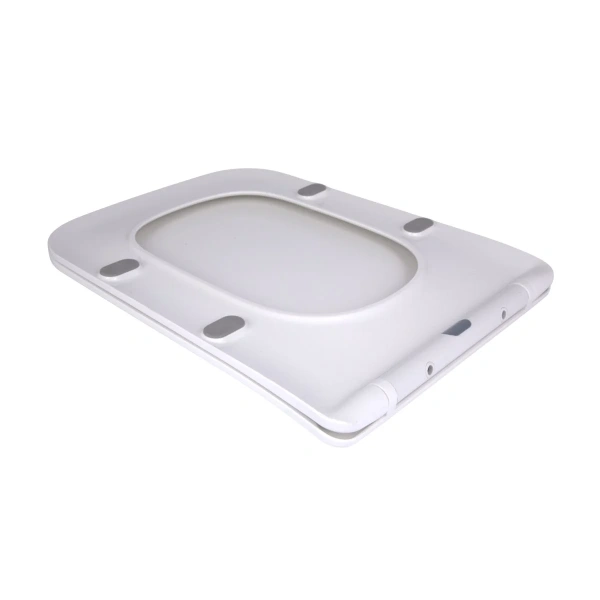 Сидіння для унітаза підлогового (Aries) 445×360×30 мм, White, з мікроліфтом? Slim Duroplast, Quick Release Qtap