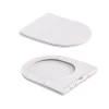 Унітаз підвісний у кольорі мармур 490x365x325 мм з сидінням Slim Duroplast Qtap Robin