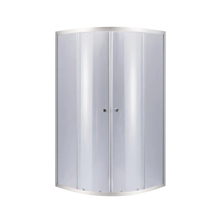 Фото Душова кабіна Lidz Latwa SC90x90.SAT.MID.GR напівкругла, скло тоноване 4 мм + душовий піддон ST90x90x26, з панеллю