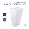 Раковина для підлоги моноблок Qtap Tern 440х380х830mm White