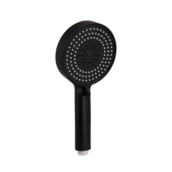 Лійка для ручного душу кругла d130 мм Qtap Rucni у чорному кольорі