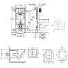 Набір унітаз з сидінням Qtap Swan + інсталяція Grohe Rapid SL