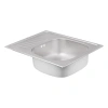 Фото Кухонна мийка Qtap 6550 Satin 0,8 мм
