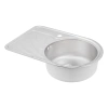 Фото Кухонна мийка Qtap 67*44R Satin 0,8 мм