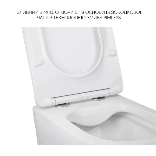 Комплект Qtap Jay 2 в 1: унітаз підвісний Rimless + біде підвісне