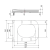 Сидіння для унітазу Qtap (Gemini 490) 428x344x37,5 мм, White, з мікроліфтом, Slim Duroplast, Quick Release