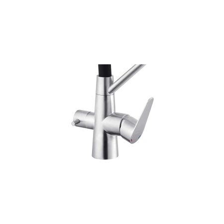 Змішувач для кухні на дві води з гнучким виливом Kroner Klassisch