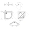 Фото Душовий піддон Qtap Uniarc