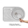 Фото Кухонна мийка Qtap 6744R Micro Decor 0,8 мм