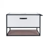 Тумба підвісна Qtap Taurus 800х476х469 White/Whitish oak зі стільницею
