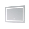 Дзеркало Lidz Kubis (KU2) 800х600 з LED-підсвічуванням Touch, з антизапотіванням, з регулюванням яскравості