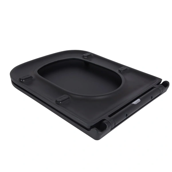 Сидіння для унітаза Qtap Tern 420х340х35 мм, Matt Black, з мікроліфтом, Slim Duroplast, Quick Release
