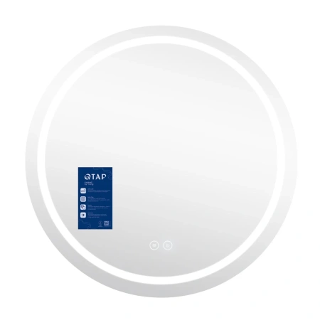 Дзеркало Qtap Mideya R800 з LED-підсвічуванням Touch, з антизапотіванням, димером