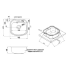 Фото Кухонна мийка Qtap 4947 Micro Decor 0,8 мм