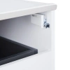Комплект Qtap Virgo 600х580х437 White/Whitish oak підвісна тумба + раковина врізна
