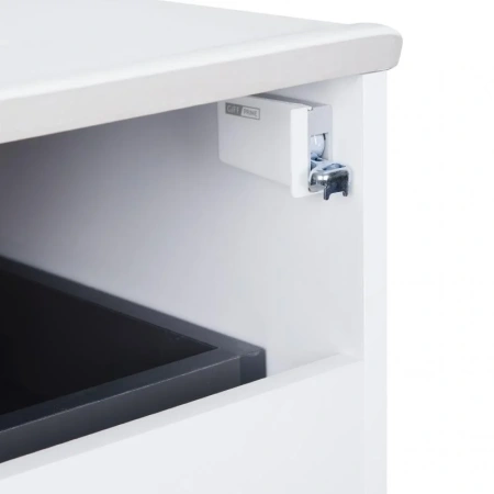 Комплект Qtap Virgo 600х580х437 White/Whitish oak підвісна тумба + раковина врізна