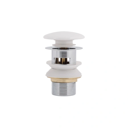 Донний клапан Pop-up для біде з переливом 70х70х110 mm White Qtap