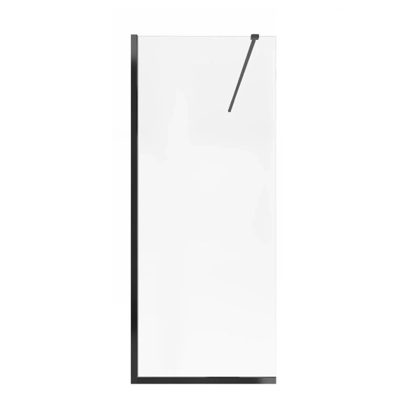 Душова перегородка Qtap Walk-In Standard.C8 90х200 см, скло Clear 8 мм, покриття CalcLess