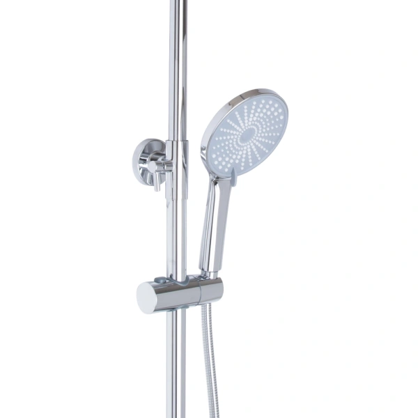 Душова система універсальна Qtap Aries на три споживача (з виливом) хром