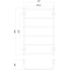 Фото Рушникосушка електричний Qtap Standard