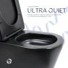 Унітаз підлоговий Qtap Scorpio Ultra Quiet безобідковий з сидінням Soft-close MATT BLACK
