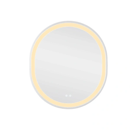 Дзеркало Qtap Gemini 800х700 з LED-підсвічуванням Touch, з антизапотіванням, з димером, рег. темп. кольору (3000-6500K)