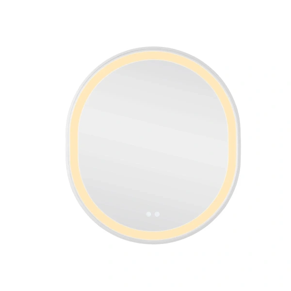 Дзеркало Qtap Gemini 800х700 з LED-підсвічуванням Touch, з антизапотіванням, з димером, рег. темп. кольору (3000-6500K)