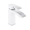 Змішувач для раковини Qtap Swan Cascada (хром-білий)
