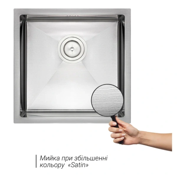 Фото Кухонна мийка інтегрована Qtap D4645 2.7/1.0 мм