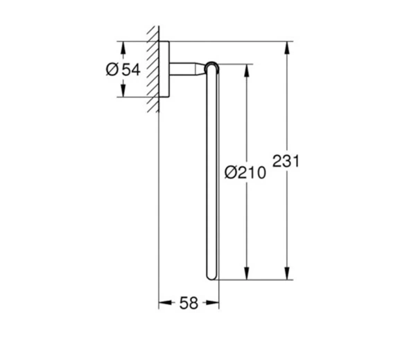 Кільце для рушника GROHE BAU COSMOPOLITAN