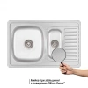 Фото Кухонна мийка Lidz 78*50 Micro Decor 0,8 мм