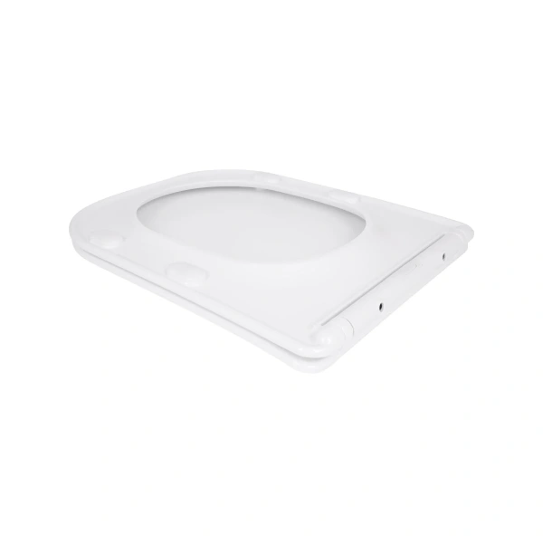 Сидіння для унітазу Qtap (Stork, Aquarius 630) 420x336x22 мм, White, з мікроліфтом, Slim Duroplast, Quick Release