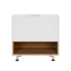 Тумба для підлоги Qtap Robin 700х616х437 White/Whitish oak зі стільницею