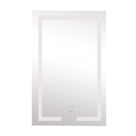 Дзеркало настінне прямокутне 800х500 з LED-підсвічуванням, з антизапотіванням Lidz Kubis