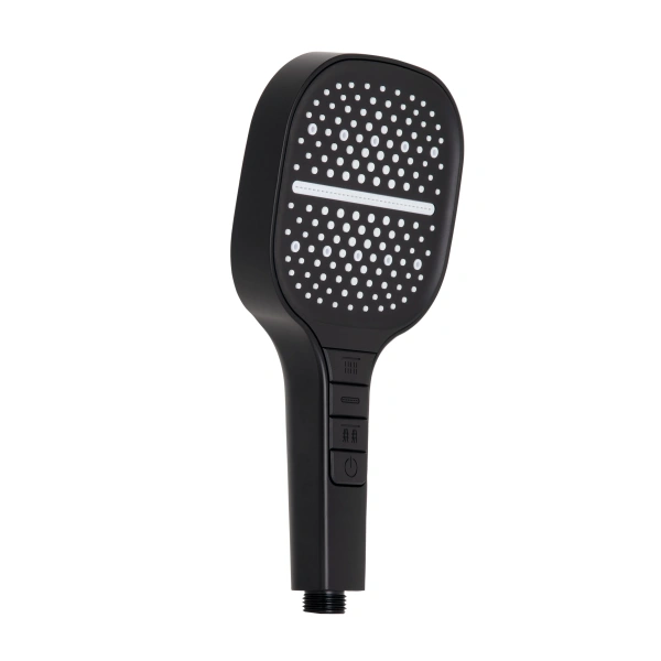 Лійка для ручного душу Qtap Rucni 130x130 мм Black Matt